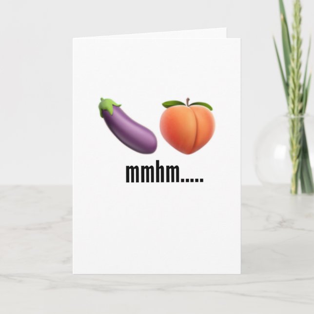 Naughty emoji birthday girlfriend boyfriend card (Front)