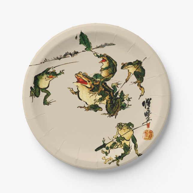 Naughty Frogs Paper Plate (Front)