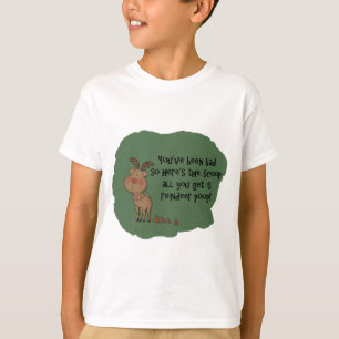 Naughty Funny Christmas Reindeer Poop Gift Saying T-Shirt