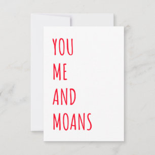 Naughty Funny Valentines Day & Birthday Card 