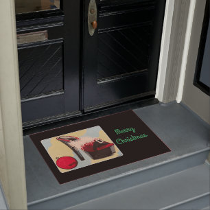 Naughty Girl Christmas 2020 Painting on a Doormat