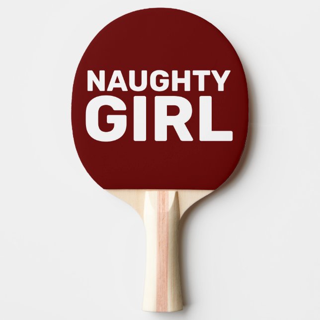 NAUGHTY GIRL PING PONG PADDLES (Front)