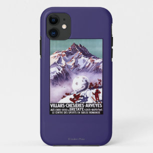 Naughty Gnomes Making Giant Snowball Poster iPhone 11 Case