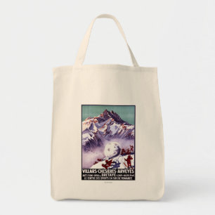 Naughty Gnomes Making Giant Snowball Poster Tote Bag