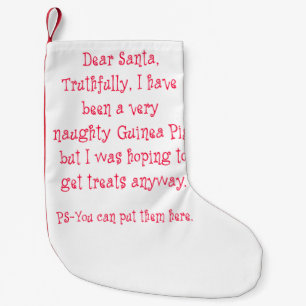 Naughty Guinea Pig Small Christmas Stocking