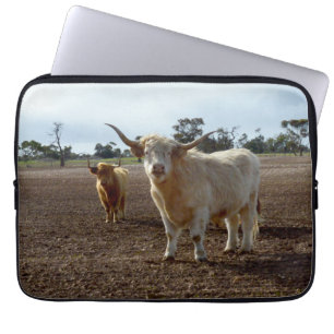 Naughty Highland Cows, 13inch Laptop Sleeve