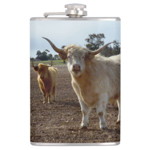 Naughty Highland Cows Ate Crop, Hip Flask