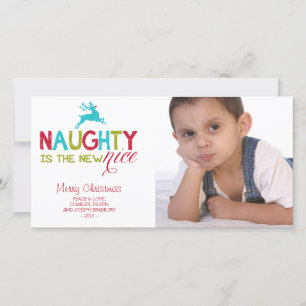 Naughty is the New Nice Christmas Holiday Card