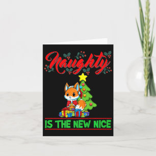 Naughty Is The New Nice Christmas Santa Xmas Premi Card