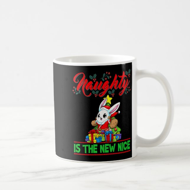 Naughty Is The New Nice Christmas Santa Xmas Premi Coffee Mug (Right)