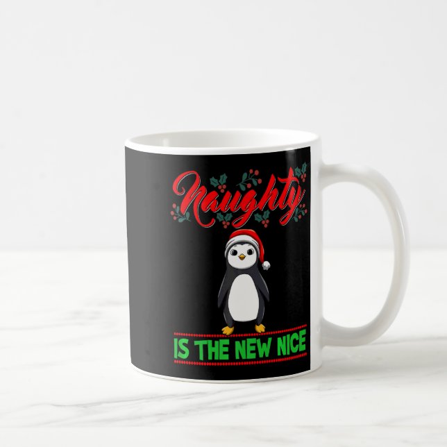 Naughty Is The New Nice Christmas Santa Xmas Premi Coffee Mug (Right)