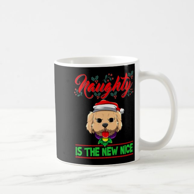 Naughty Is The New Nice Christmas Santa Xmas Premi Coffee Mug (Right)