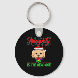 Naughty Is The New Nice Christmas Santa Xmas Premi Key Ring