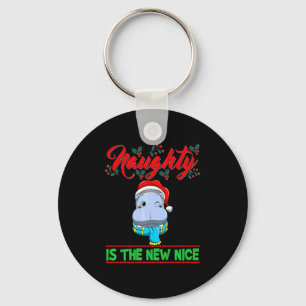 Naughty Is The New Nice Christmas Santa Xmas Premi Key Ring
