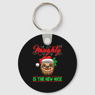 Naughty Is The New Nice Christmas Santa Xmas Premi Key Ring