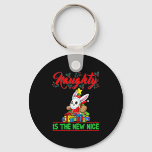 Naughty Is The New Nice Christmas Santa Xmas Premi Key Ring