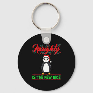 Naughty Is The New Nice Christmas Santa Xmas Premi Key Ring