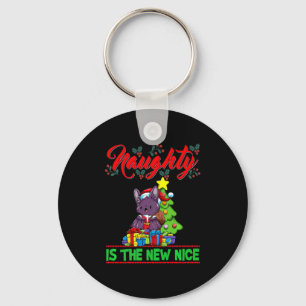 Naughty Is The New Nice Christmas Santa Xmas Premi Key Ring