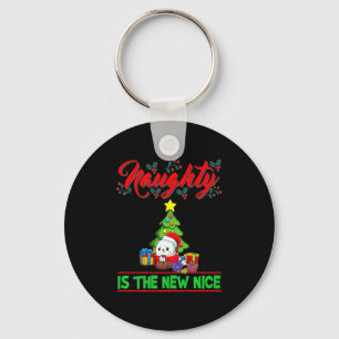 Naughty Is The New Nice Christmas Santa Xmas Premi Key Ring