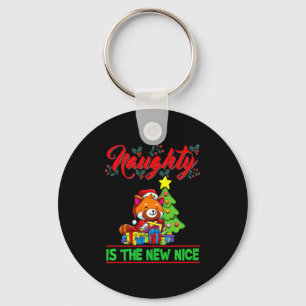 Naughty Is The New Nice Christmas Santa Xmas Premi Key Ring