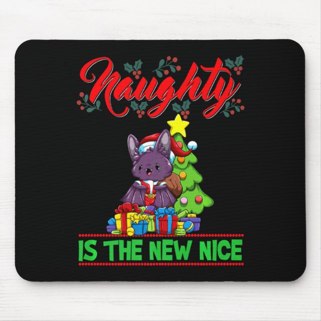 Naughty Is The New Nice Christmas Santa Xmas Premi Mouse Mat (Front)