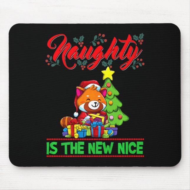 Naughty Is The New Nice Christmas Santa Xmas Premi Mouse Mat (Front)