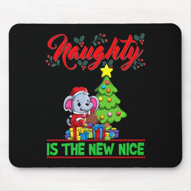 Naughty Is The New Nice Christmas Santa Xmas Premi Mouse Mat (Front)