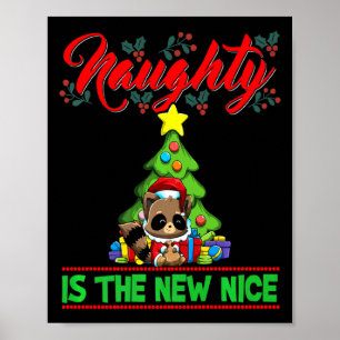 Naughty Is The New Nice Christmas Santa Xmas Premi Poster
