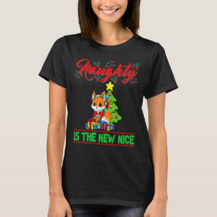 Naughty Is The New Nice Christmas Santa Xmas Premi T-Shirt