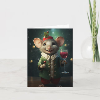 Naughty Is The New Nice / Cute Holiday Mouse! Card