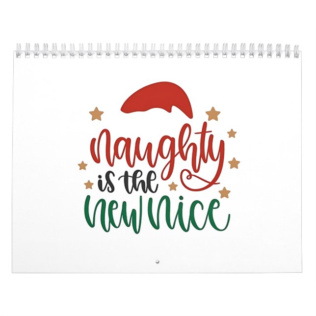 Naughty is The New Nice Funny Christmas Santa Calendar (Cover)