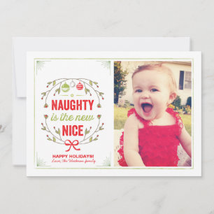 Naughty is the New Nice Holiday Christmas Cards
