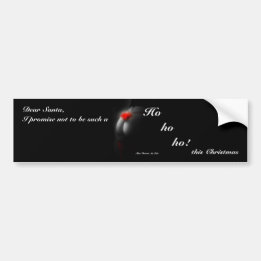 Naughty Joke Sexy Pinup Christmas Bumper Sticker