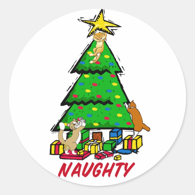 Naughty Kitties Stickers (Front)
