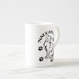 Naughty Kitty Bone China Mug