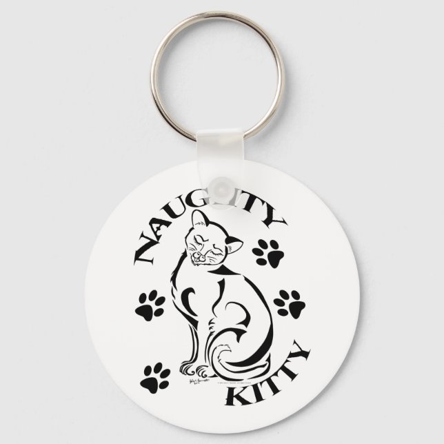 Naughty Kitty Keychain (Front)