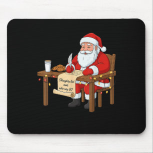 Naughty List Aids Say 67 Christmas Meme Mouse Mat