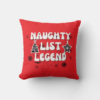 Naughty list cushion