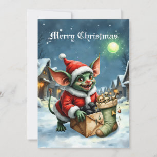 Naughty List Delivery: The Goblin Clause Chronicle Holiday Card