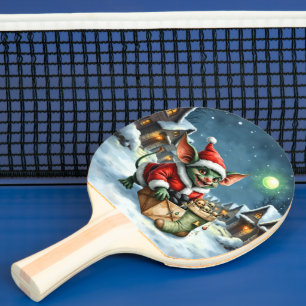 Naughty List Delivery: The Goblin Clause Chronicle Ping Pong Paddle