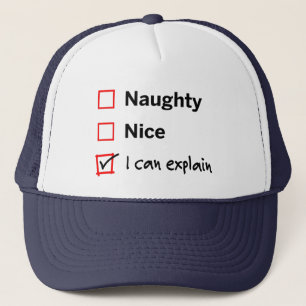 Naughty List Excuse Trucker Hat