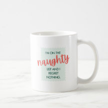 Naughty List Merry Christmas Mug