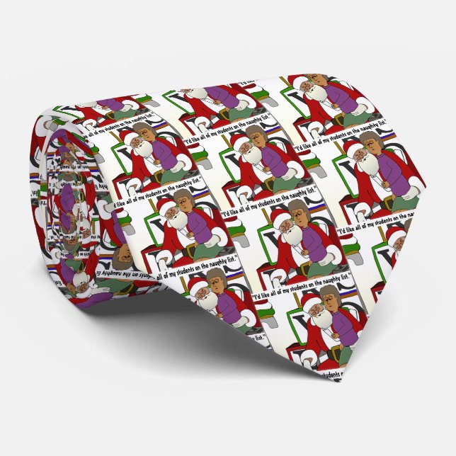 Naughty List Necktie (Rolled)