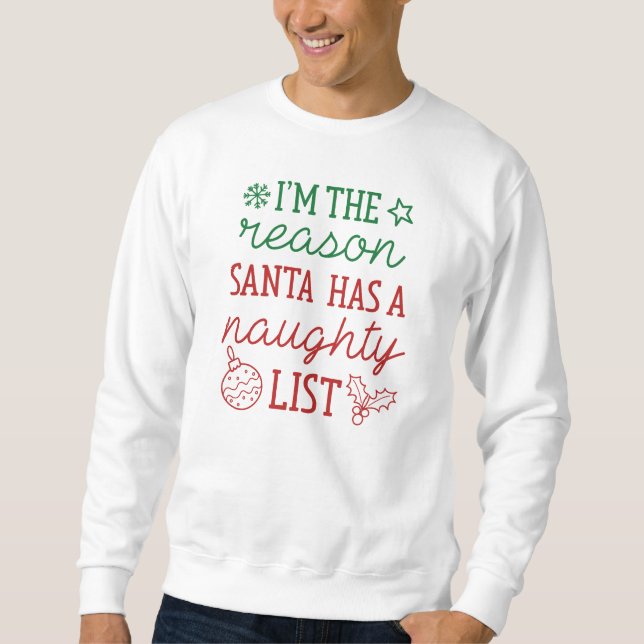 Naughty List Sweatshirt (Front)