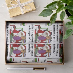 Naughty List Tissue Paper