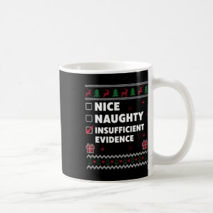 Naughty List Ugly Christmas Design Insufficient Ev Coffee Mug