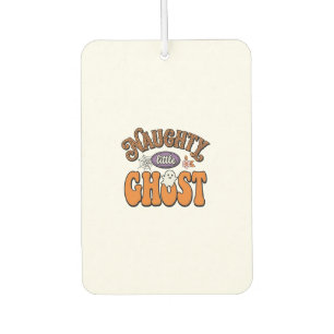 Naughty Little Ghost Vintage Halloween Shirt Desig Car Air Freshener