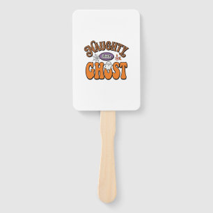 Naughty Little Ghost Vintage Halloween Shirt Desig Hand Fan