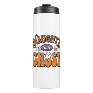 Naughty Little Ghost Vintage Halloween Shirt Desig Thermal Tumbler