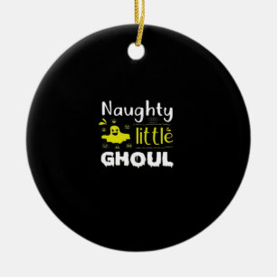 Naughty Little Ghoul Ceramic Tree Decoration